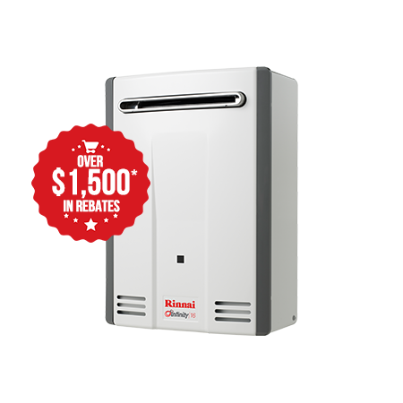 Rinnai Infinity Continuous Flow 16 With Badge